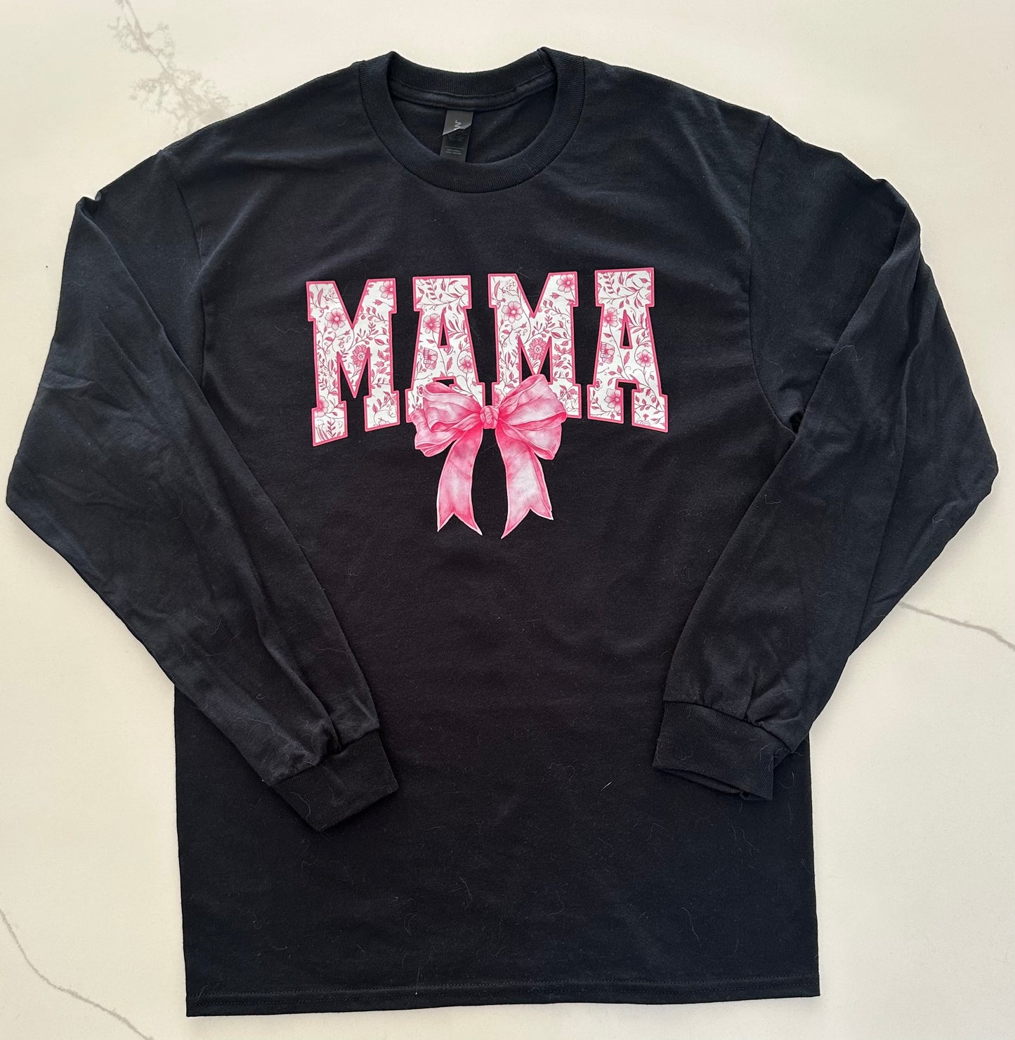 Pink Bow Mama Tee