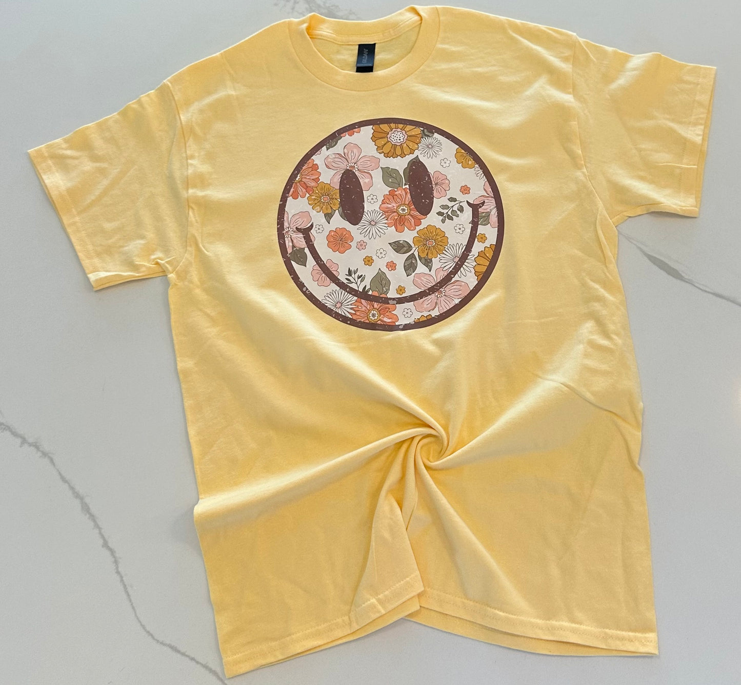 Floral Smiley Tee