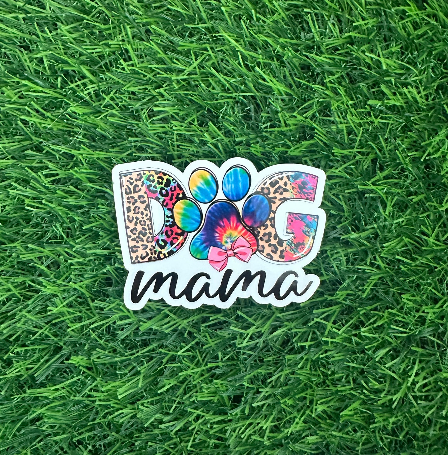 Colorful dog mama (3")