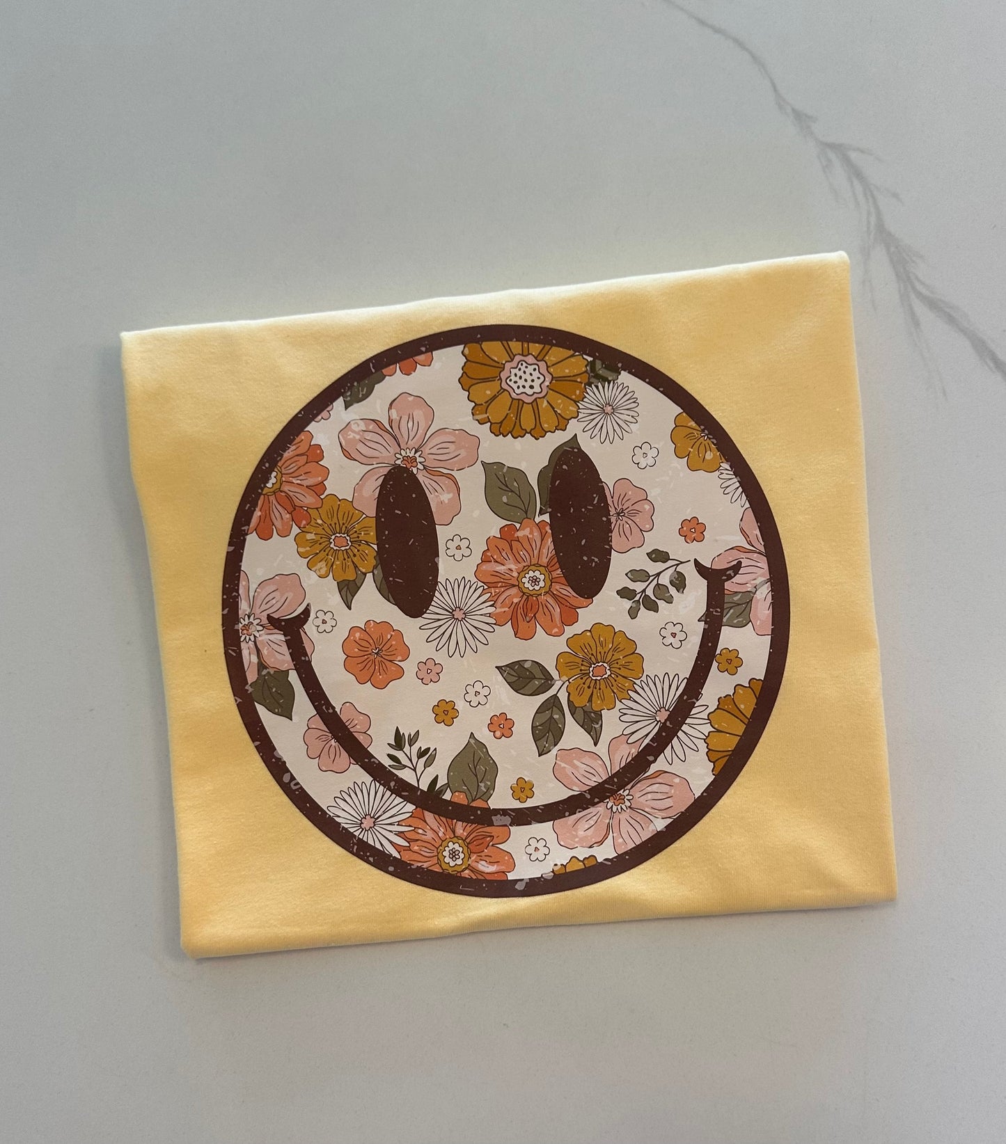 Floral Smiley Tee