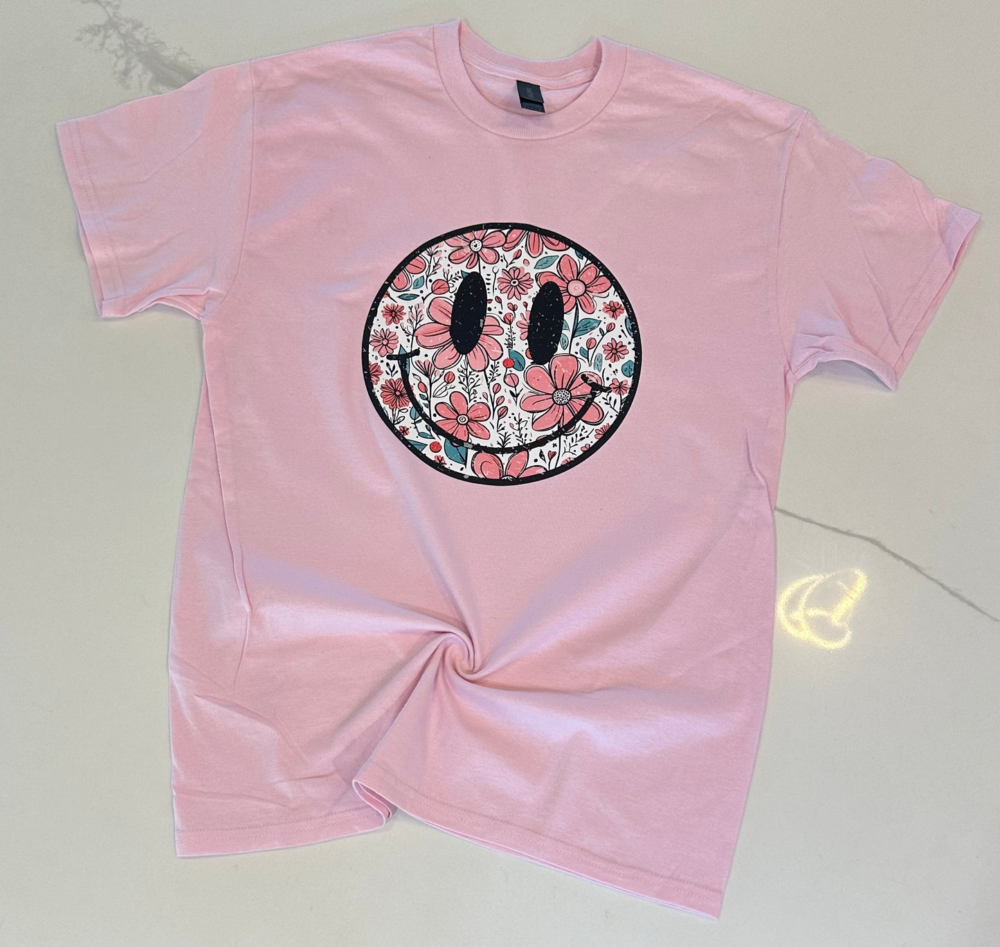 Floral Smiley Tee