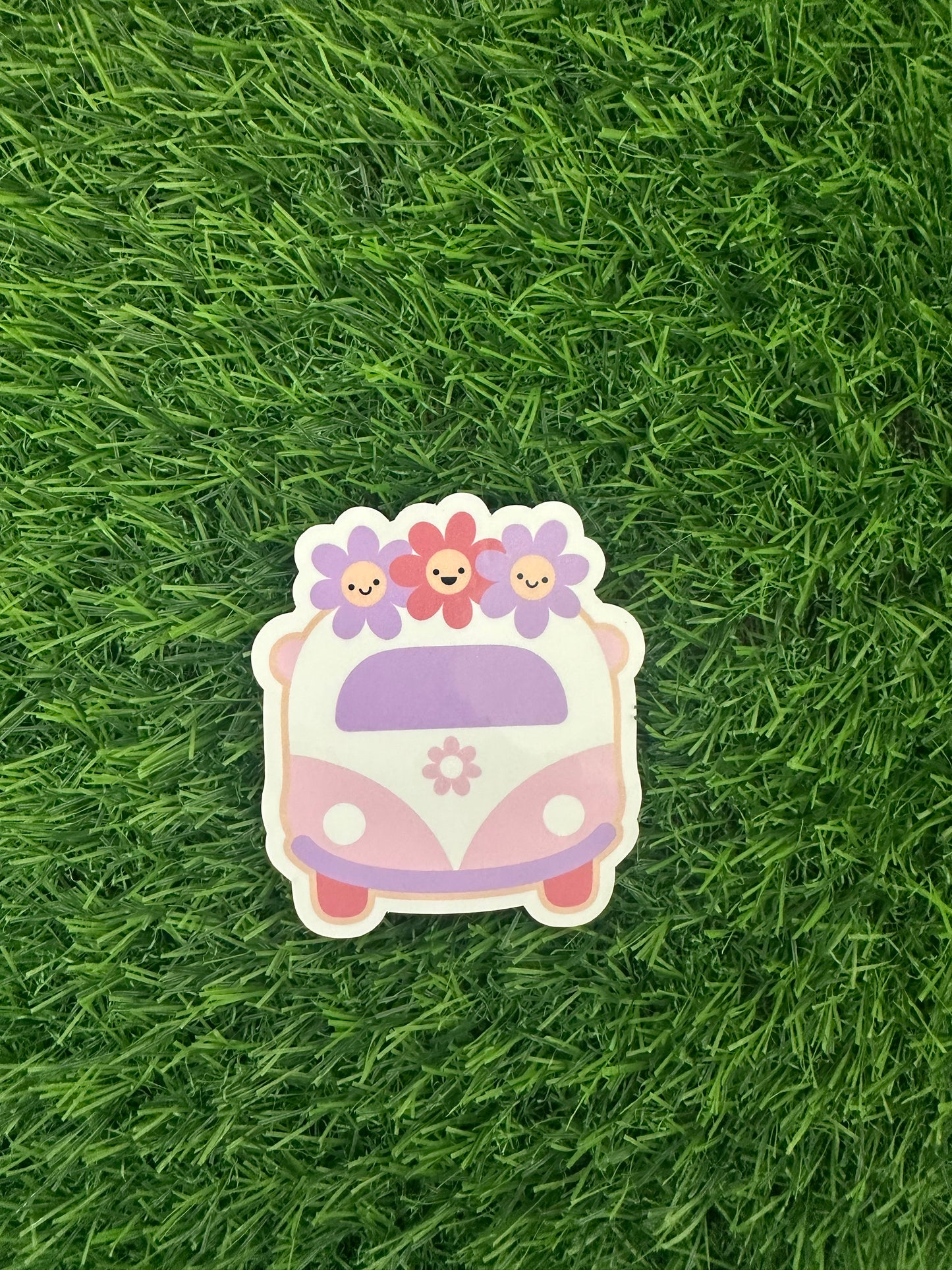Retro Flower Van (3")