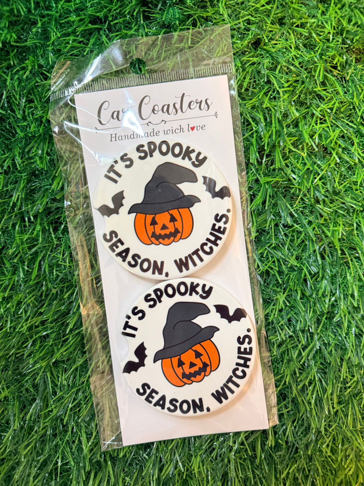 It's Spooky Season, Witches Car Coasters