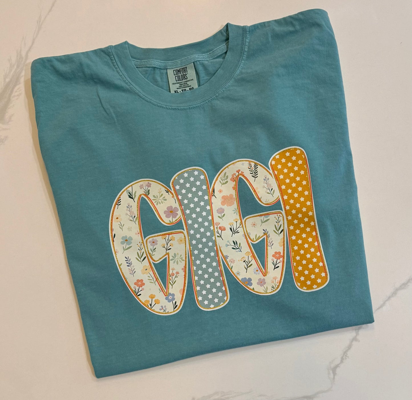 Floral GIGI Tee (Comfort Colors)