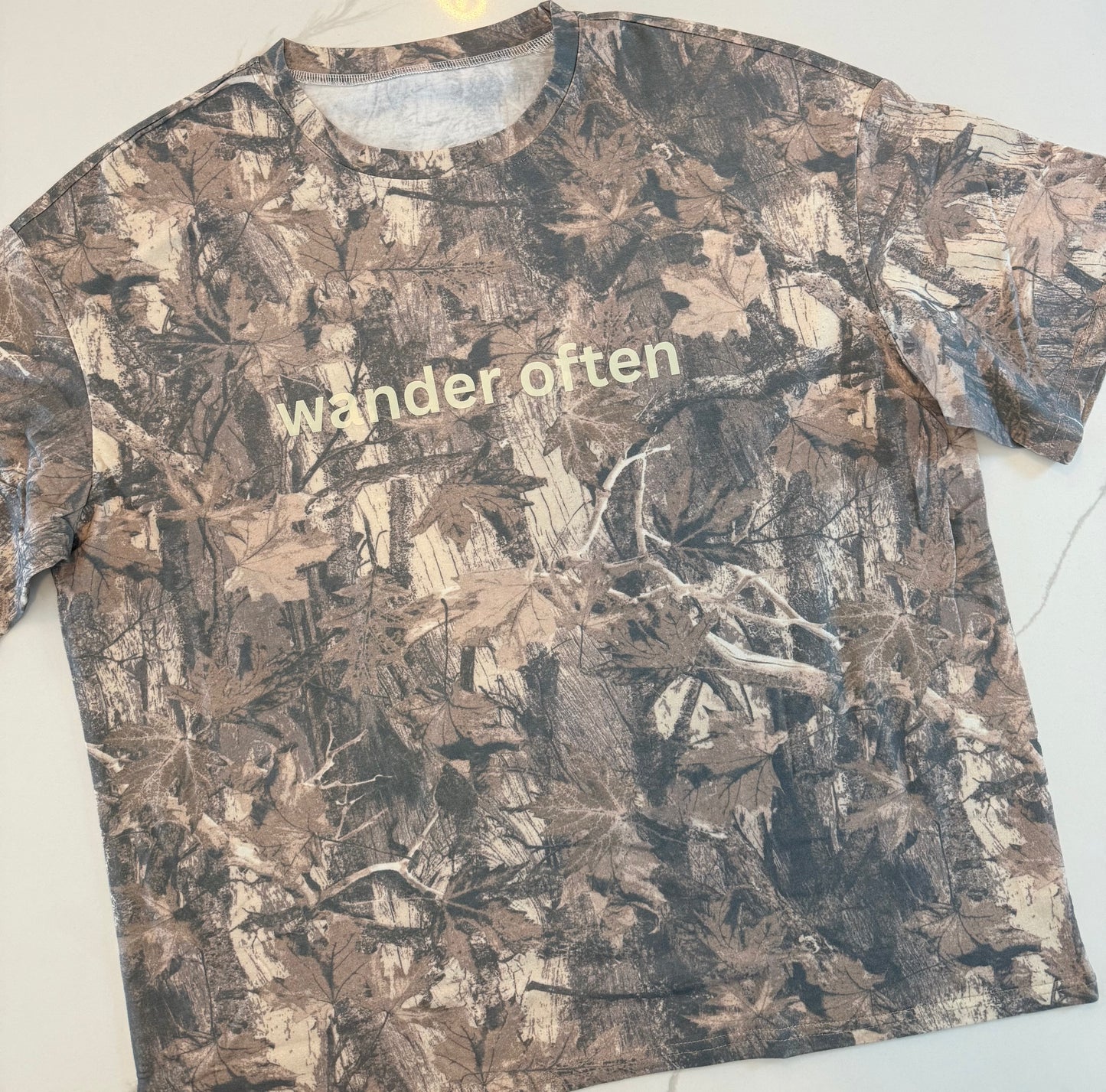 Wander often Camo Tee
