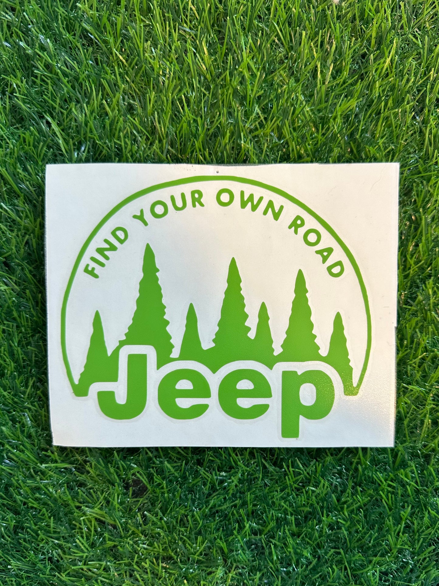 Find your own road Jeep 5"