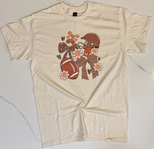 Football & Bows Tee
