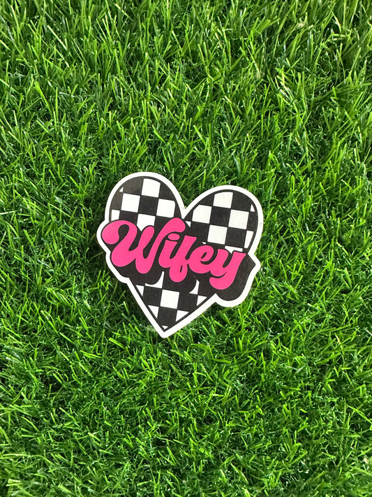 Wifey Checkered (3")