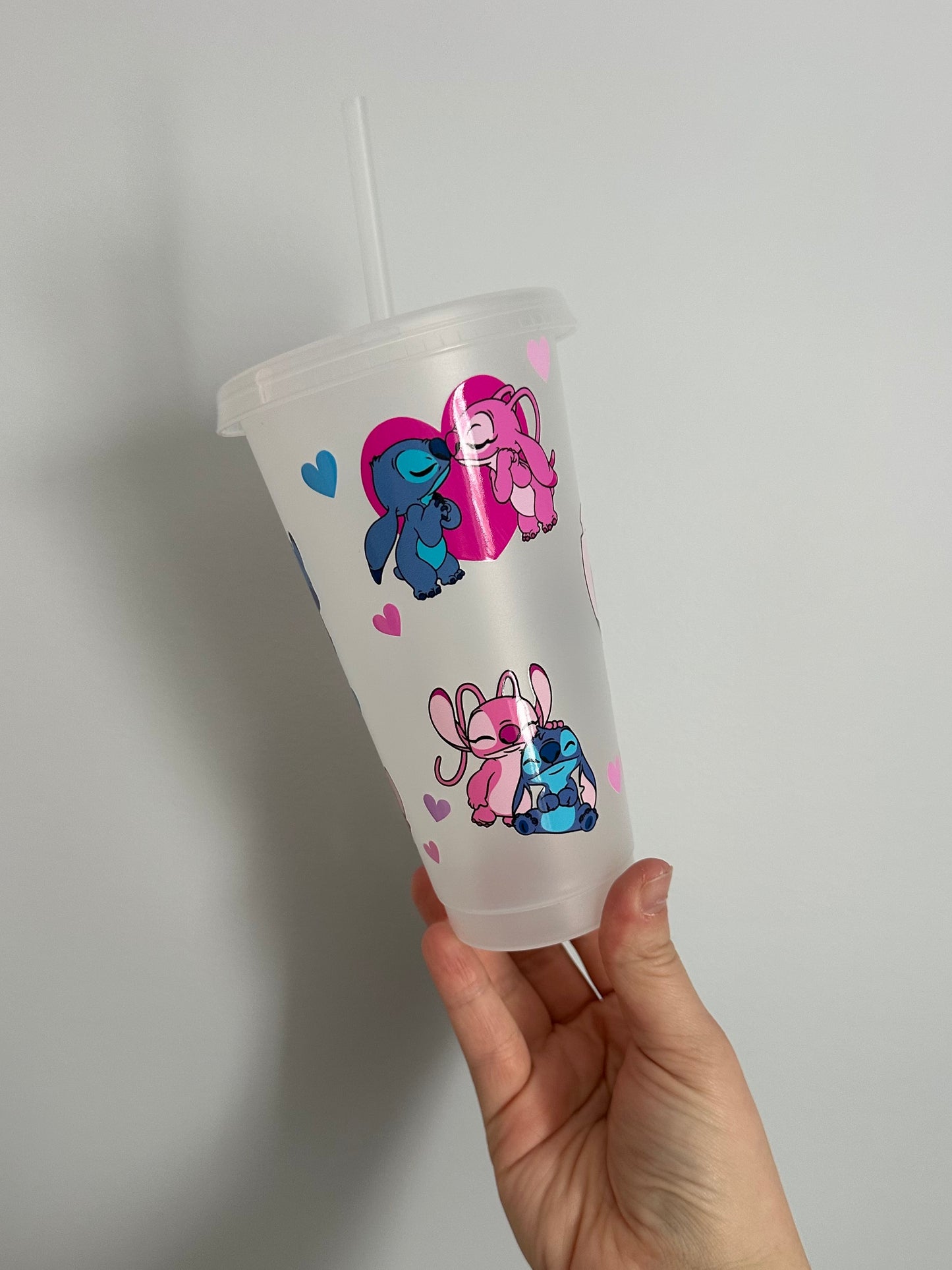 $titch & Hearts Plastic Cup