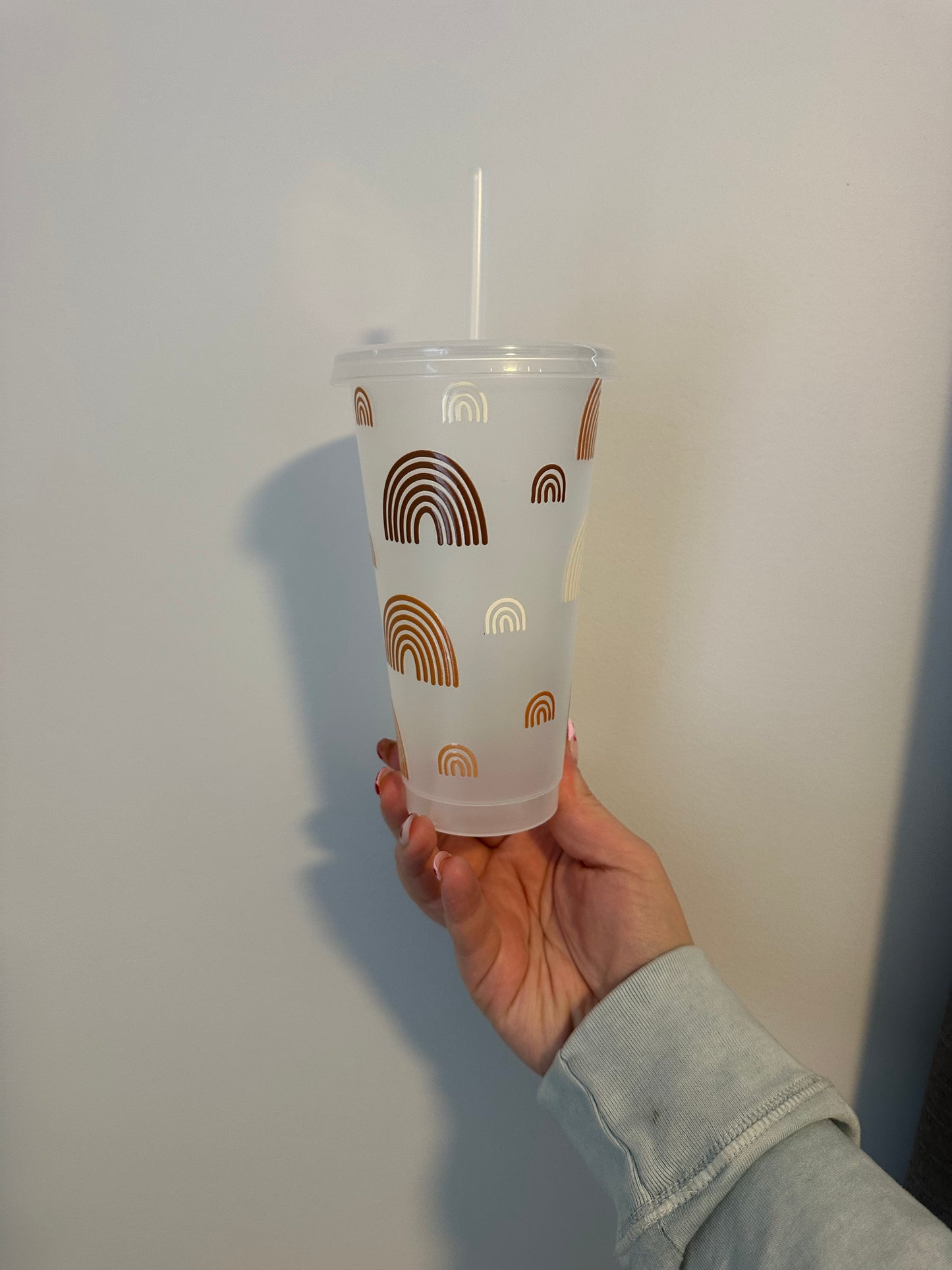 Boho Rainbows Plastic Cup