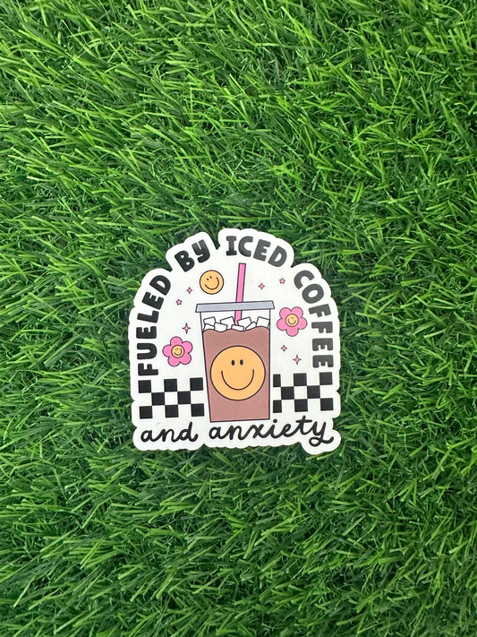 Iced coffee & anxiety (3")
