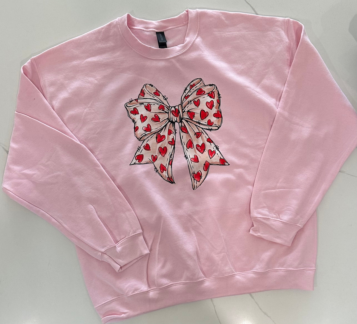 Valentines Bow Pink