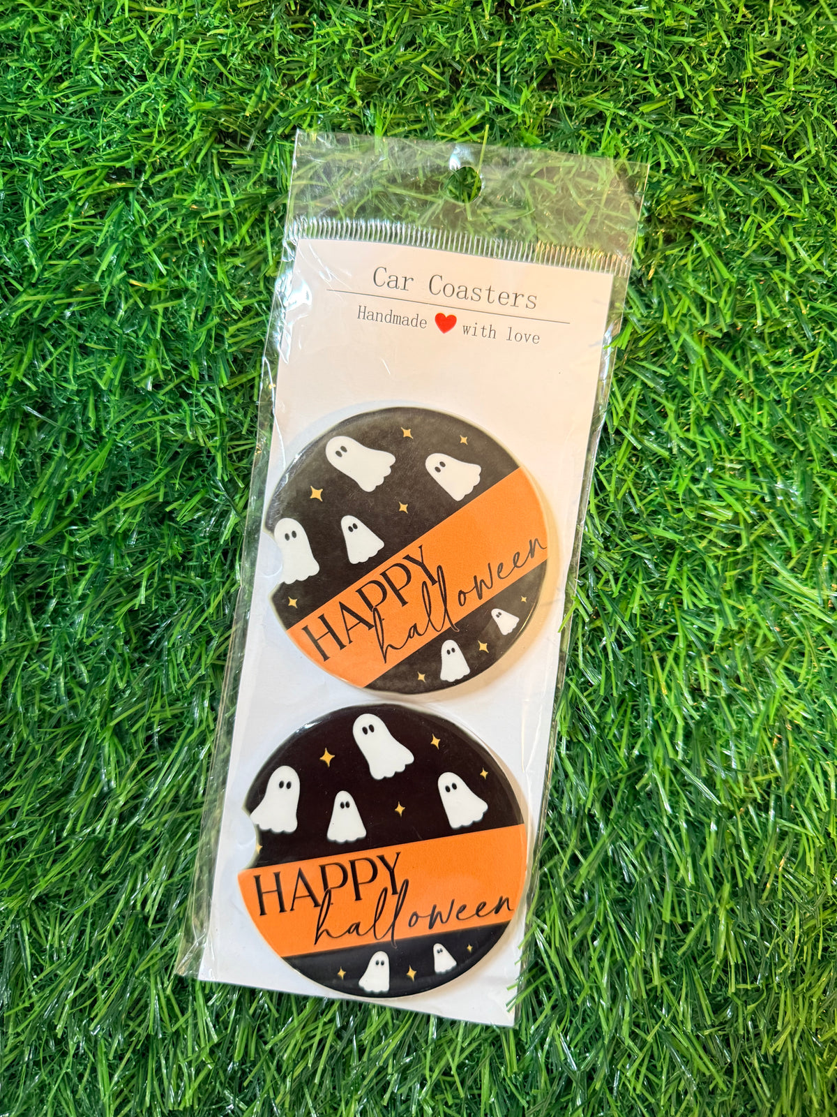 Happy Halloween Car Coasters