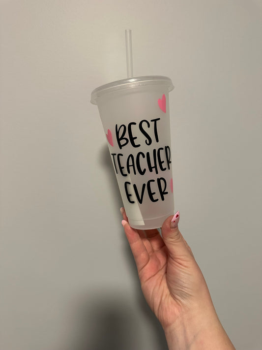 Best Teacher Plastic Cup