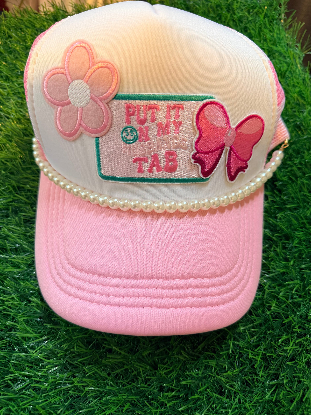 Put it on My Husbands Tab Trucker Hat
