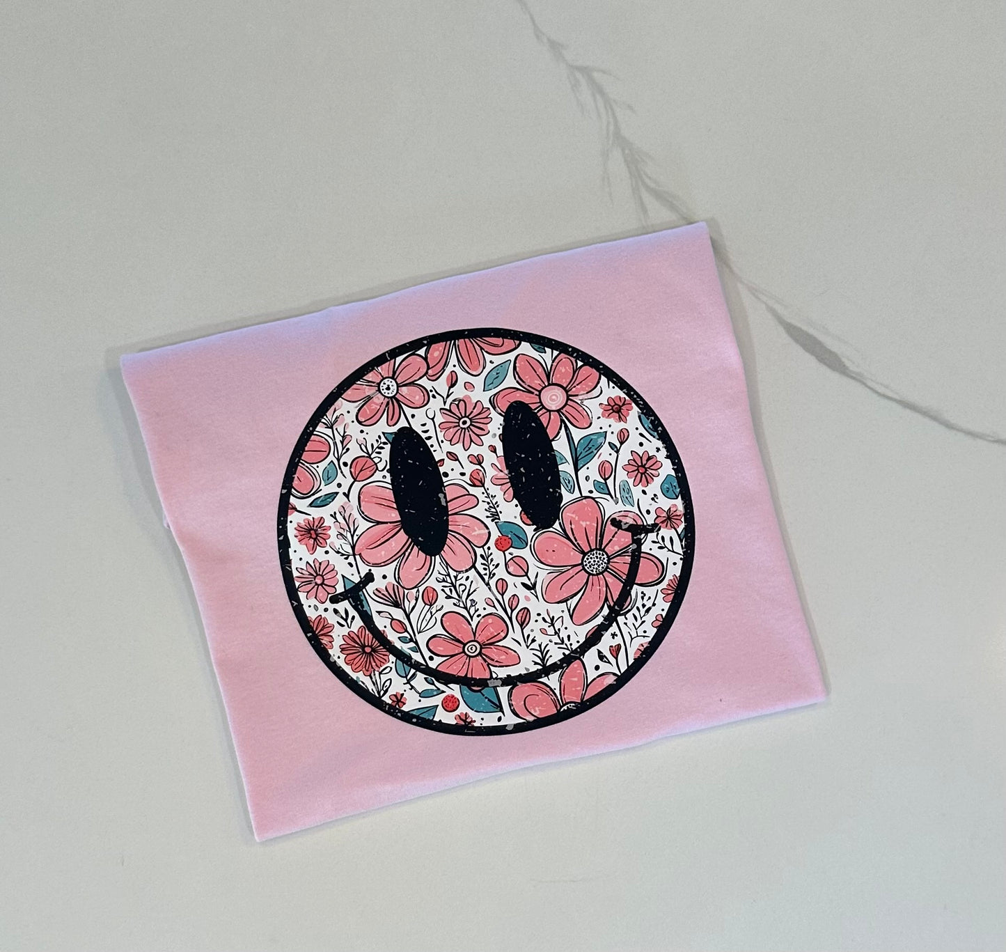 Floral Smiley Tee