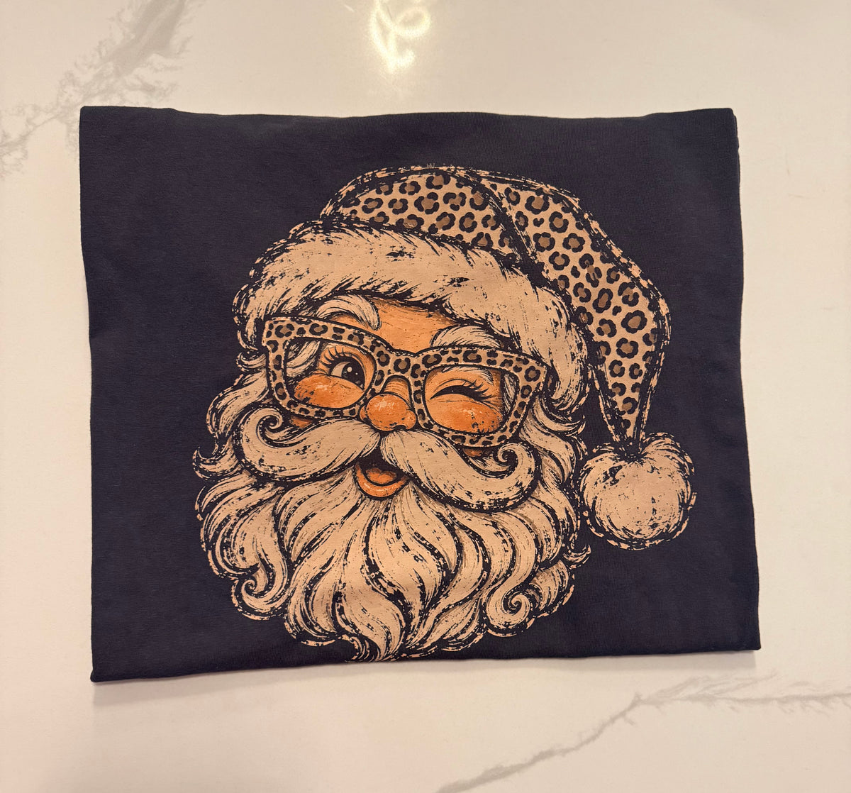 Cheetah Print Santa