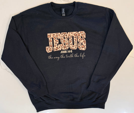John 14:6 Cheetah Sweater