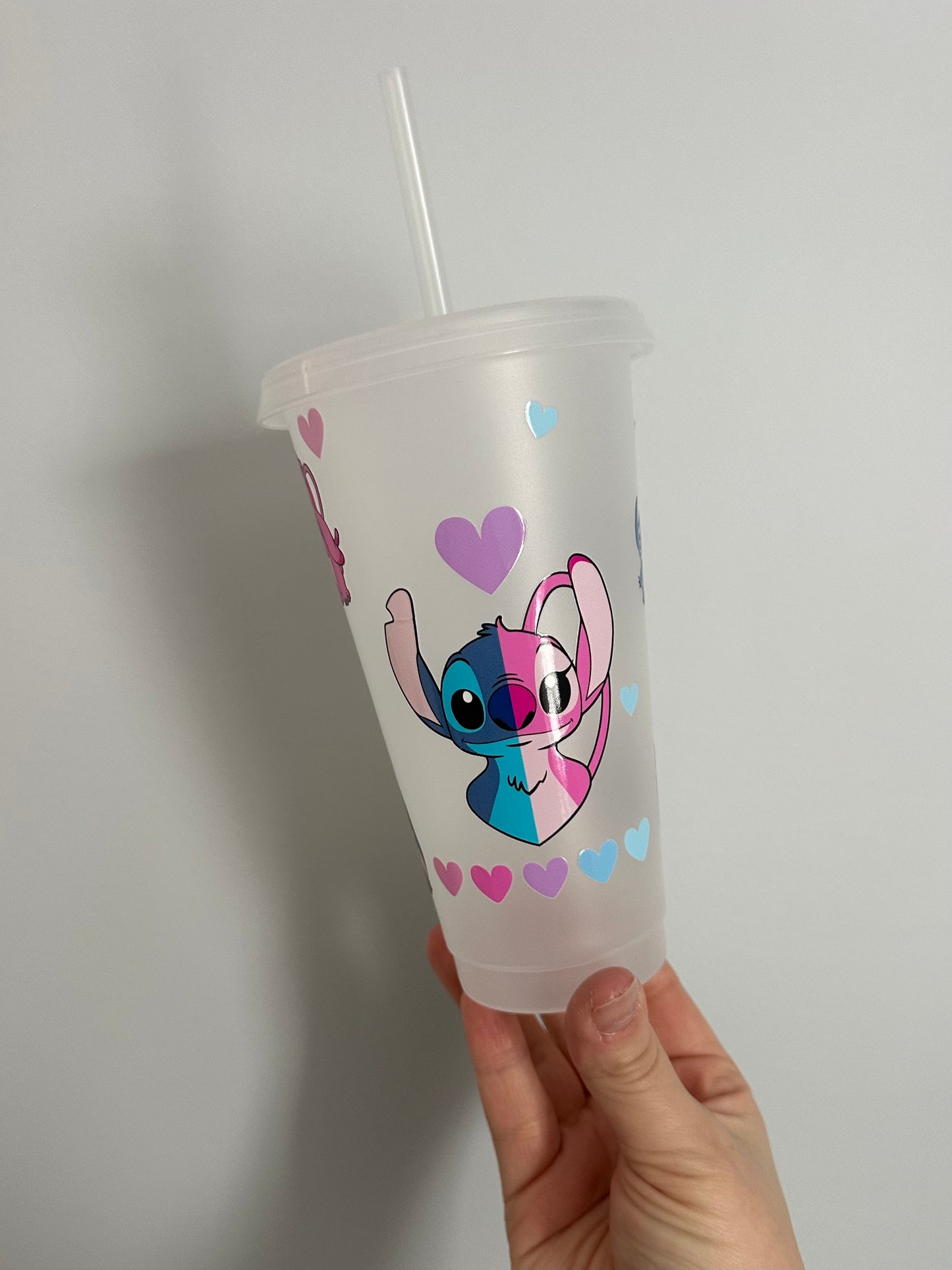 $titch & Hearts Plastic Cup