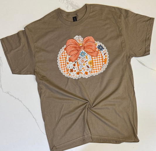 Lacey Pumpkin Tee