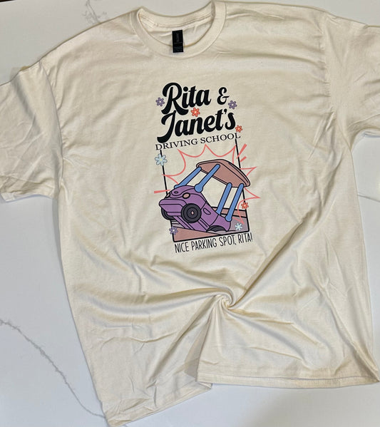 Rita & Janets Driving school/Bluey shirt