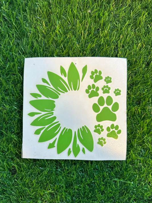 Pawprint Sunflower 5"