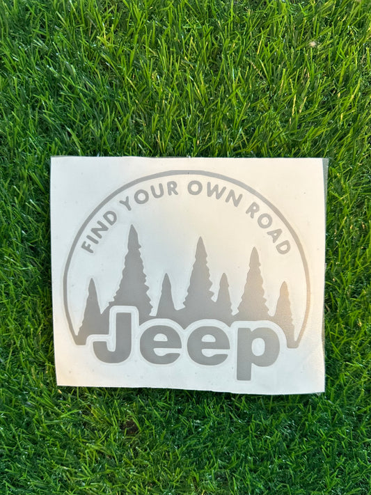 Find your own road Jeep 5"