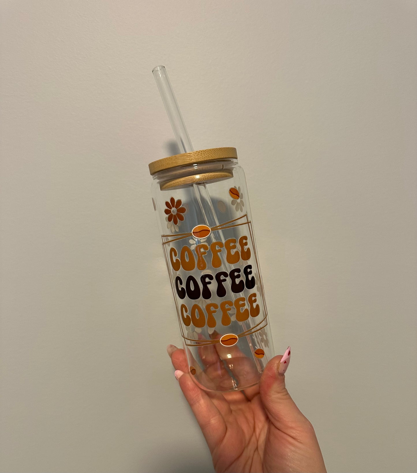 Coffee Bean Glass Cup