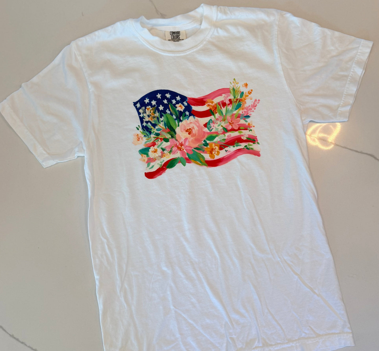 Floral American Flag