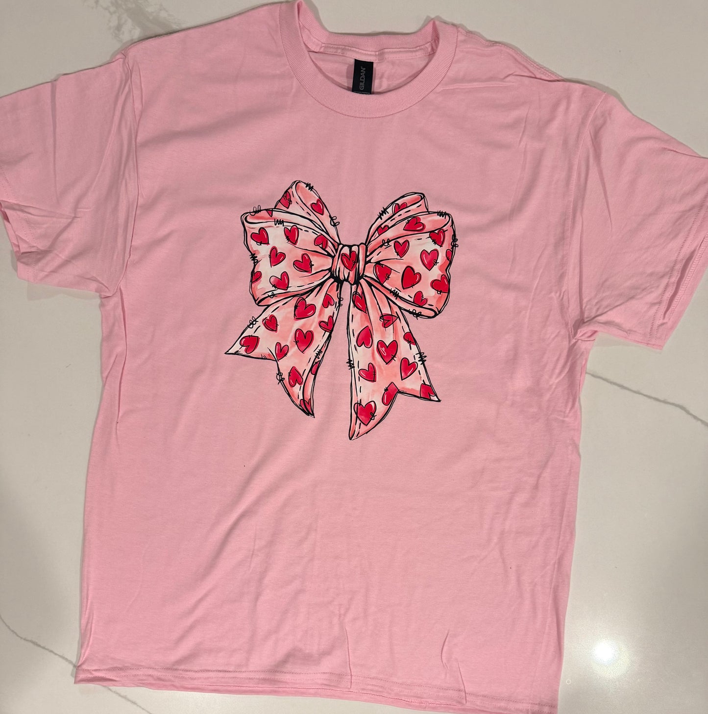 Valentines Bow Pink