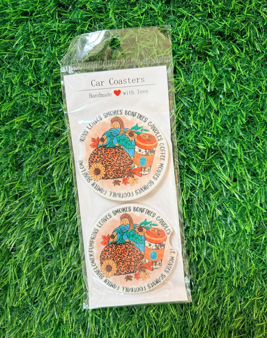 Fall Car Coasters
