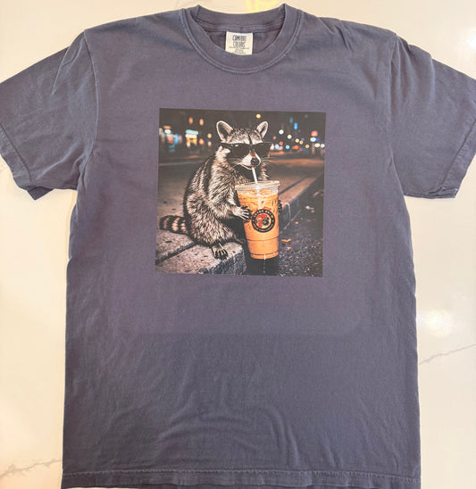 Raccoon 7 brew Tee (Comfort Colors)