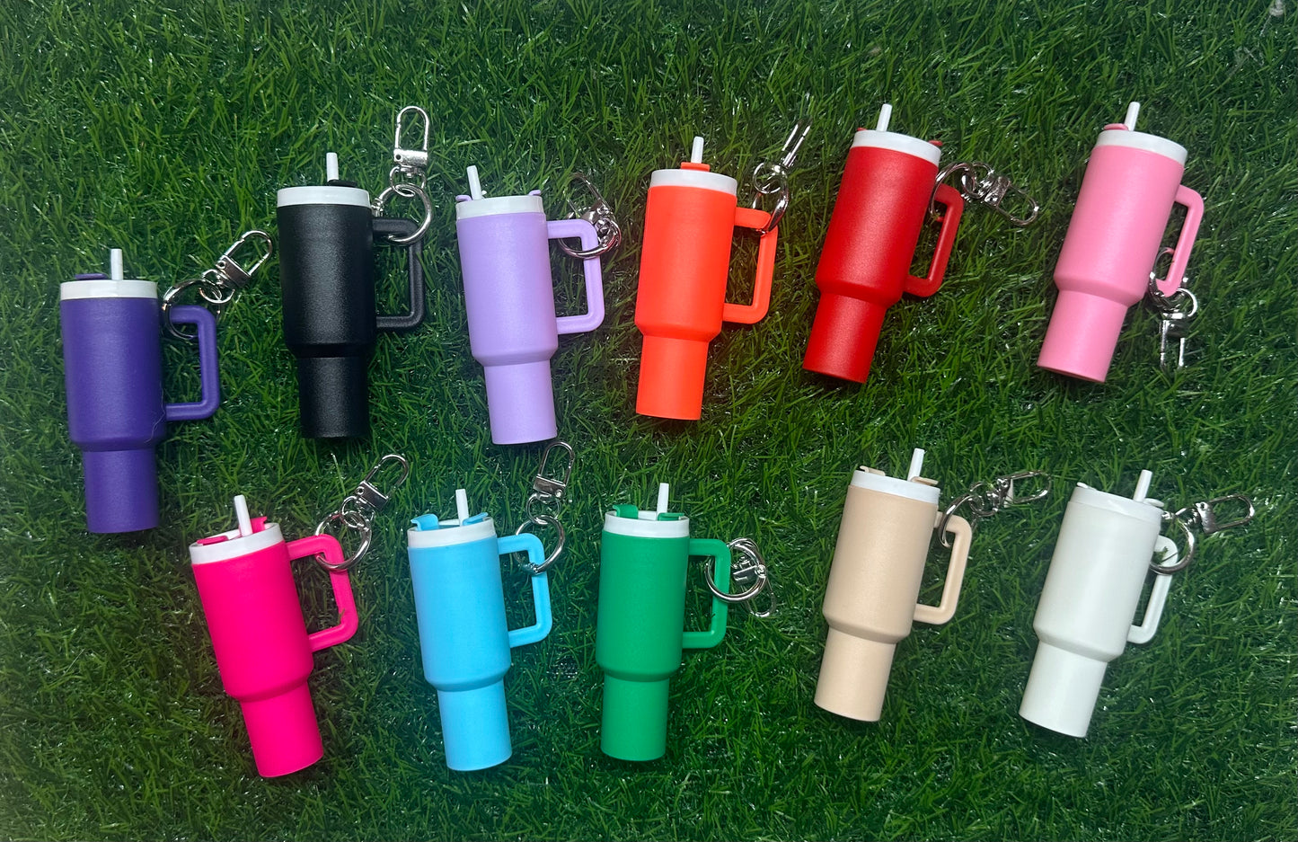Stanley dupe chapstick keychain