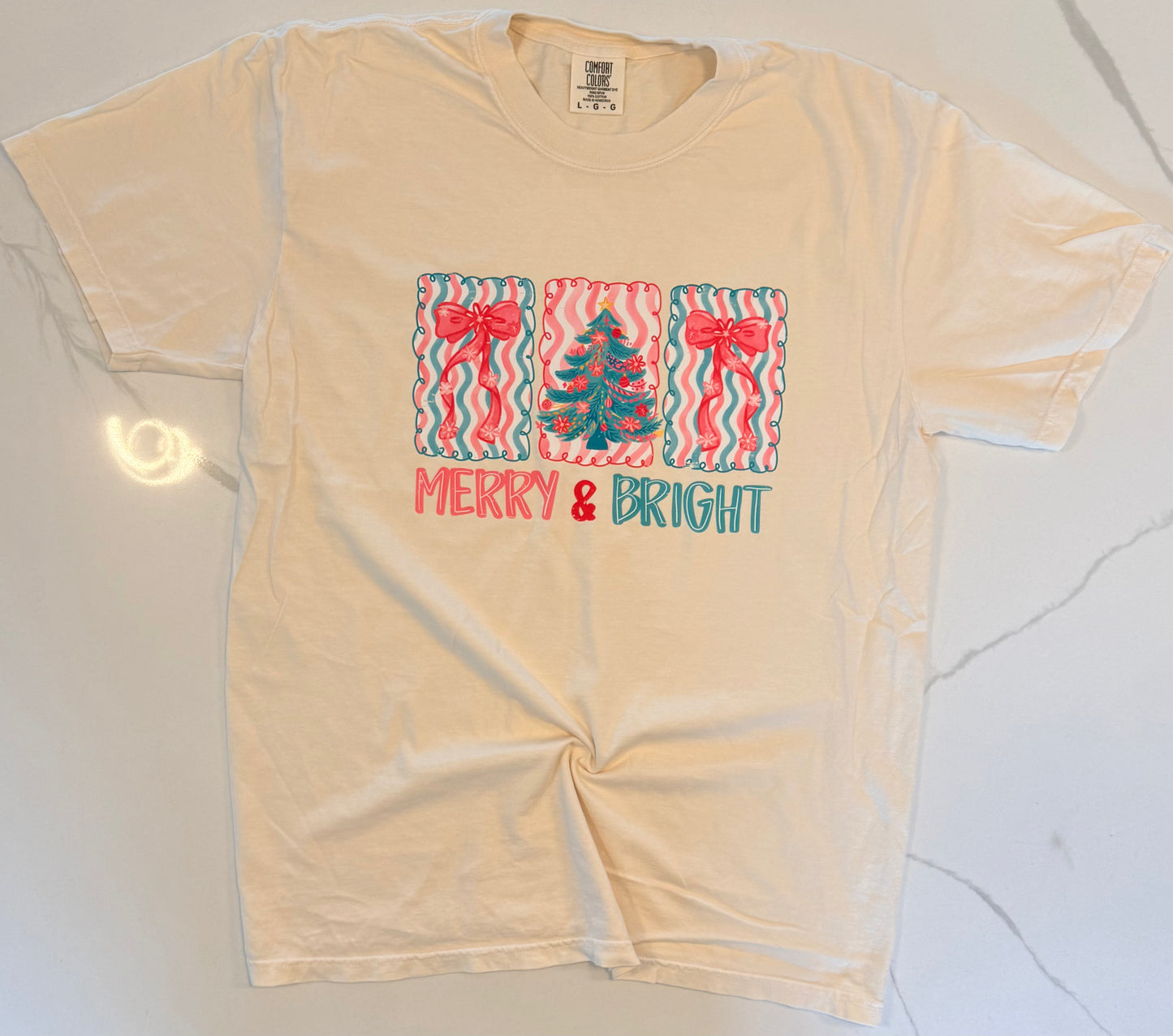 Merry & Bright Tee (Comfort Colors)