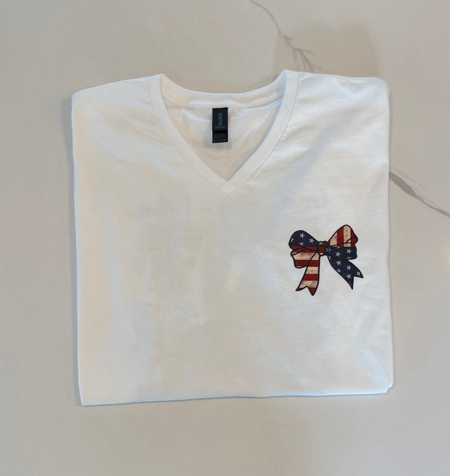 God Says I Am (Red, white and blue) Front/Back tee
