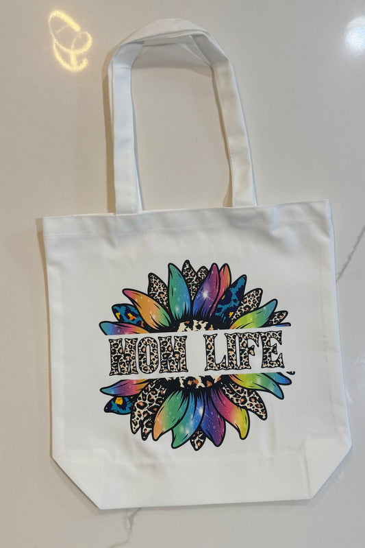 Mom Life Canvas Bag
