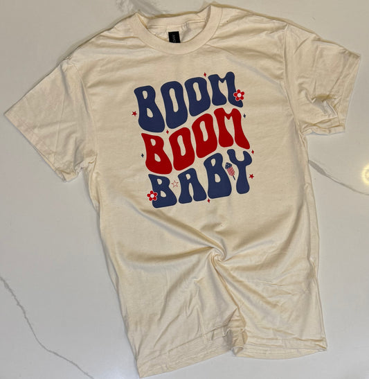 Boom boom baby tee