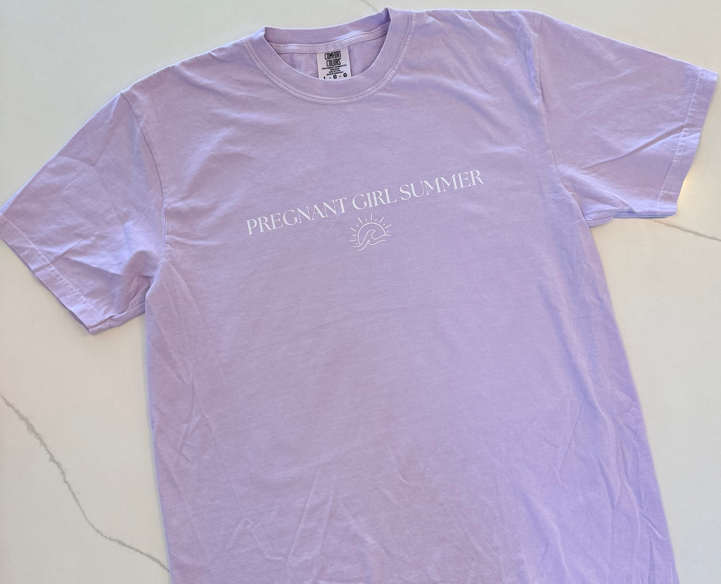 Pregnant Girl Summer (Comfort Colors)
