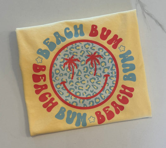 Beach bum smiley (Comfort Colors)