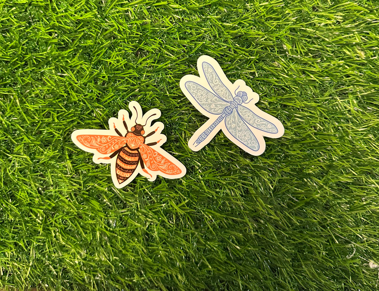 Dragonflies & Bees (3")
