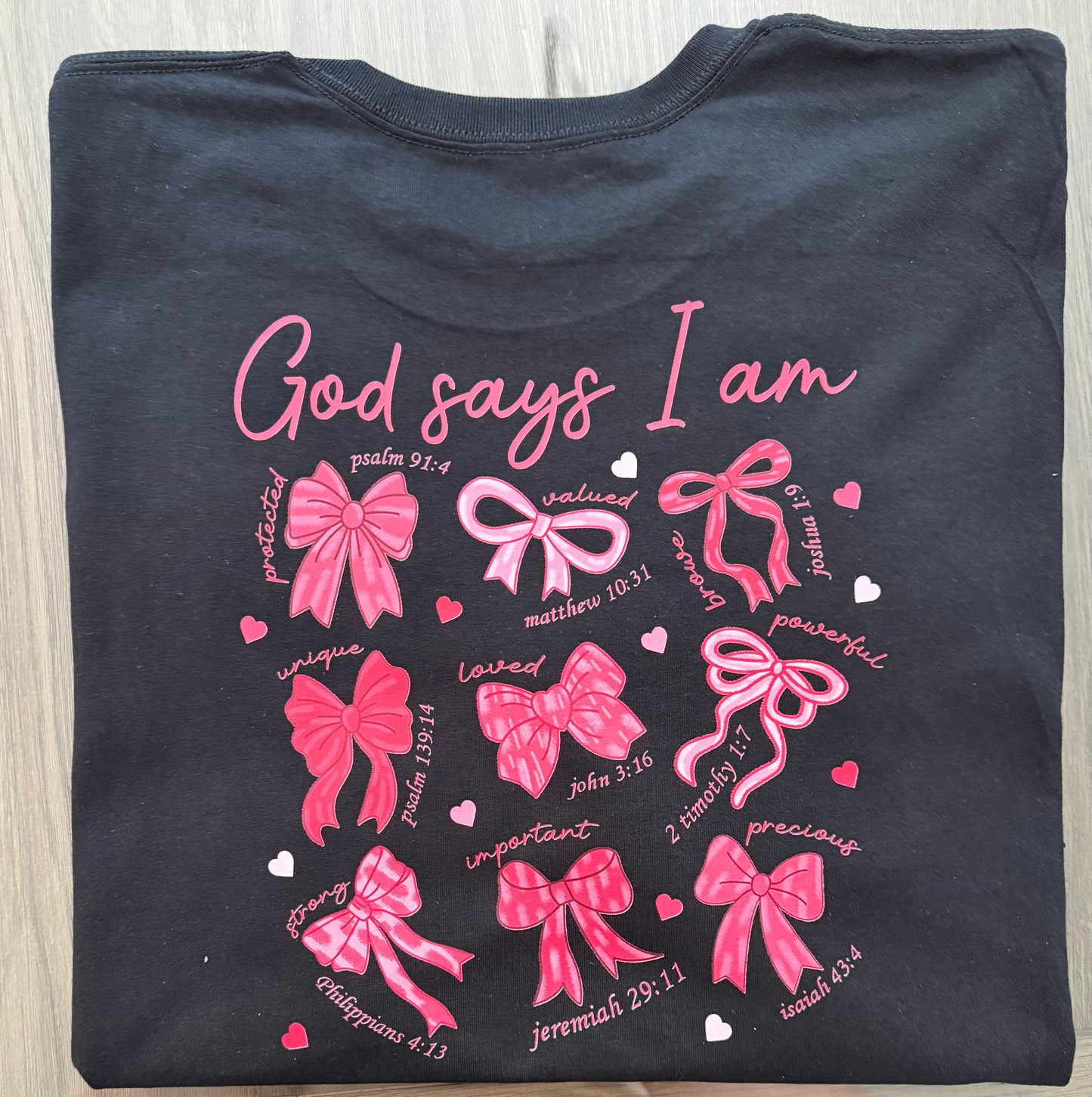 God says I am Front/Back tee