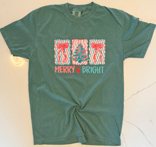 Merry & Bright Tee (Comfort Colors)