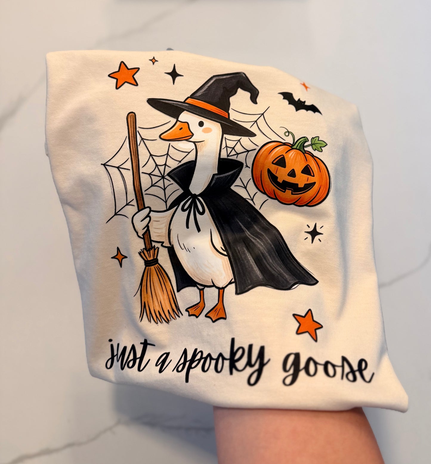 Just a spooky goose Tee (Comfort Colors)
