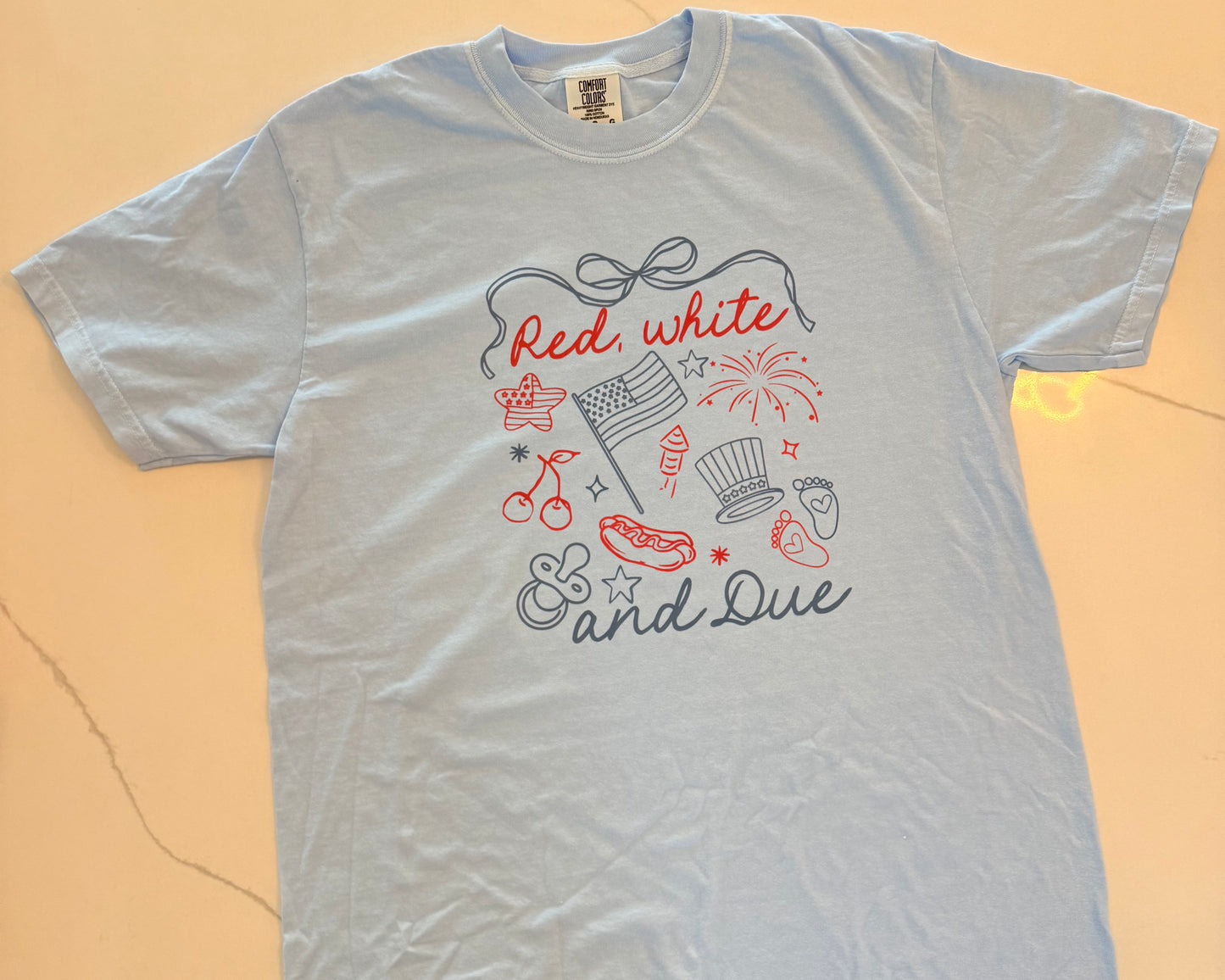Red, White & Due (Comfort Colors)