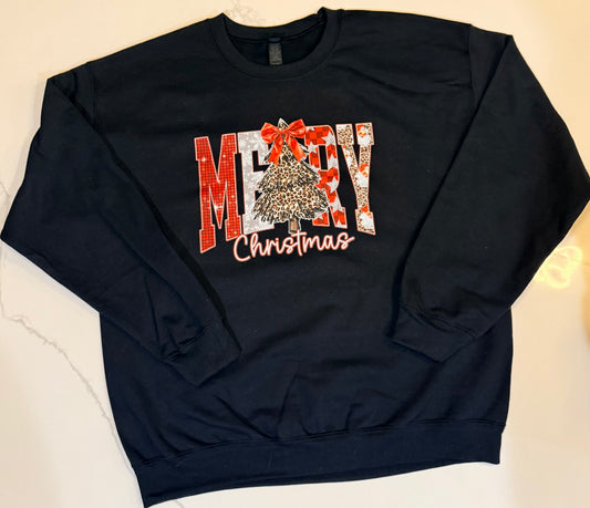 Disco/Cheetah Merry Christmas Sweater
