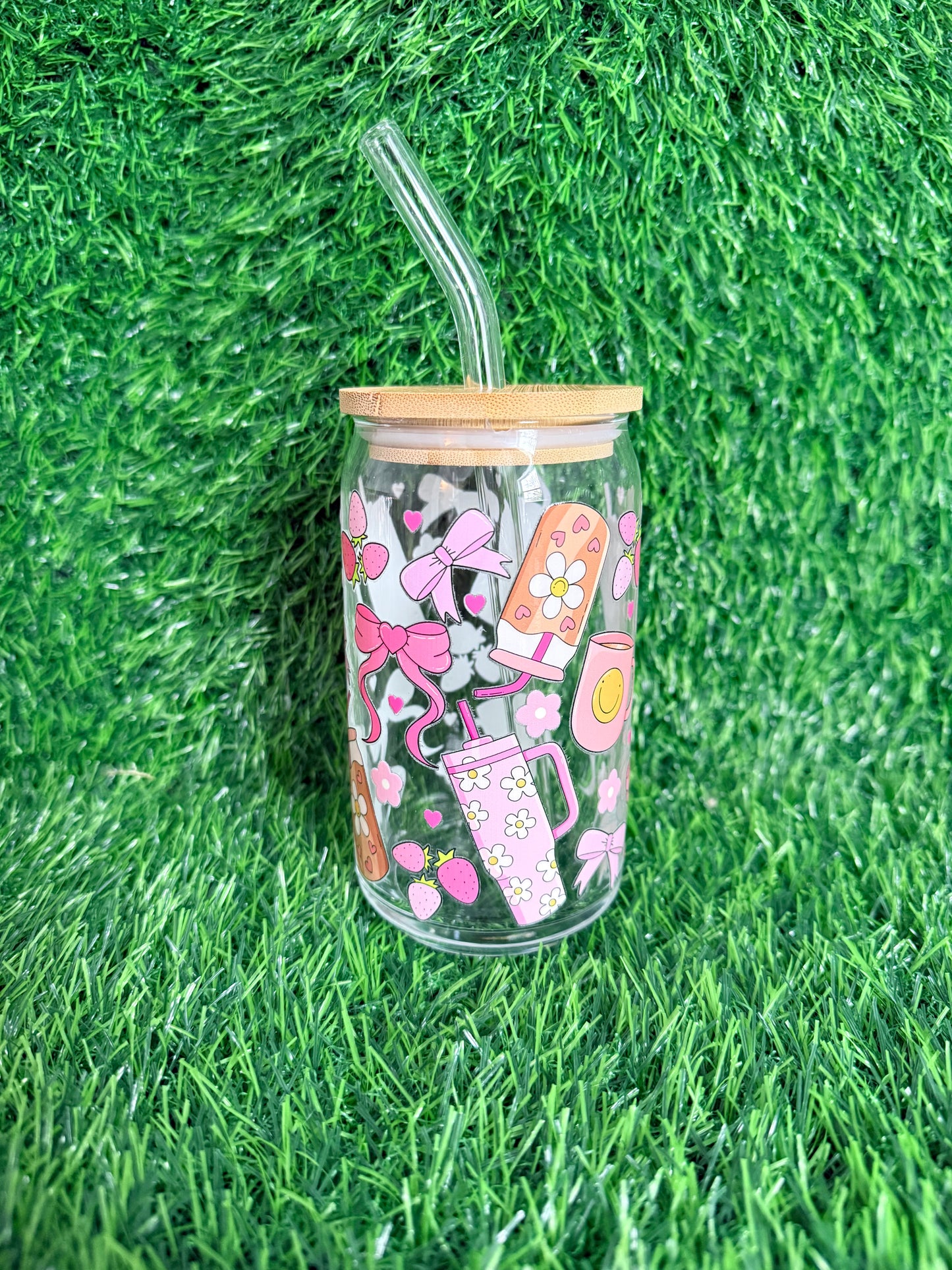 Fun retro Glass Cup