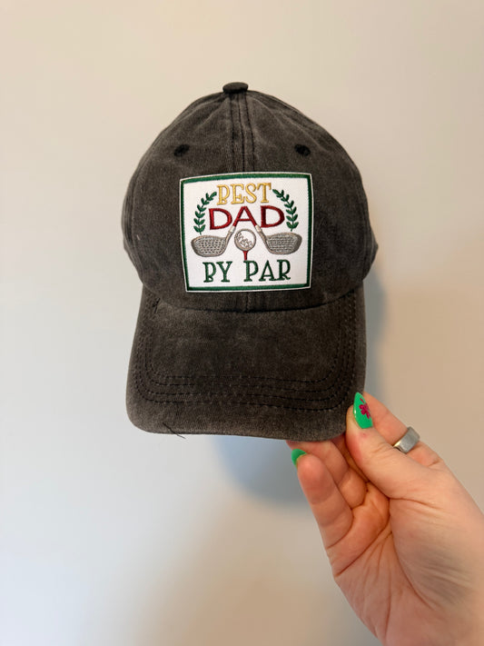 Best Dad by Par Baseball Hat